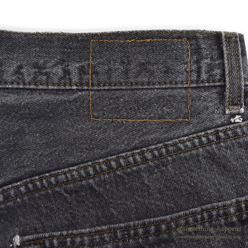 1990's Levi's 501 BLACK DENIM PANTS CHOPPED... W32