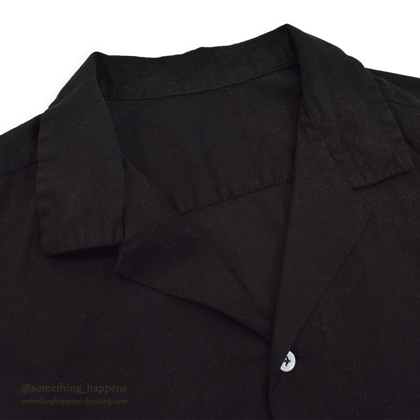 1960's~ BLACK OVERDYED S/S SHIRT ...