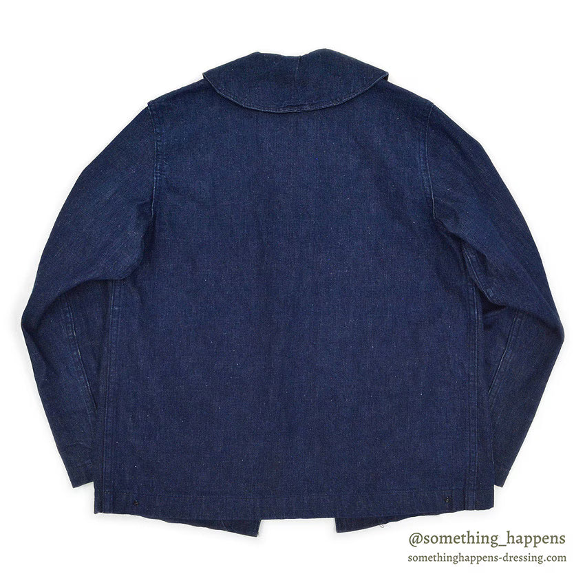 1940's U.S.NAVY WW2 SHAWL COLLAR DENIM JACKET DARK ...
