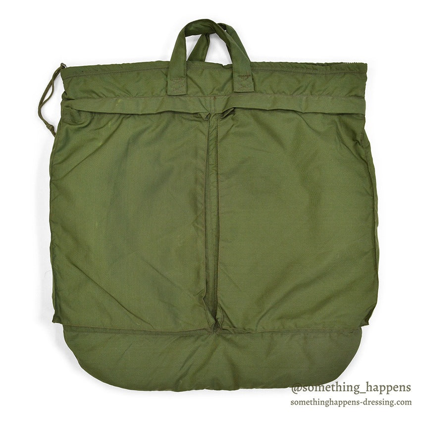 ~1970's USAF BAG, FLYING HELMET, NYLON CAMO LINING ...