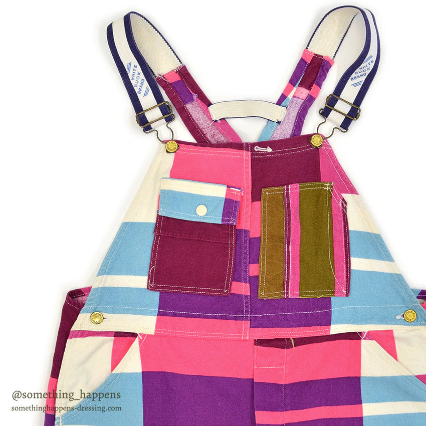 1960's~ SKYR CRAZY COLOR WORK OVERALL ... W38/L28