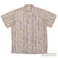 1950's GEOMETRIC PATTERN RAYON SHIRT...