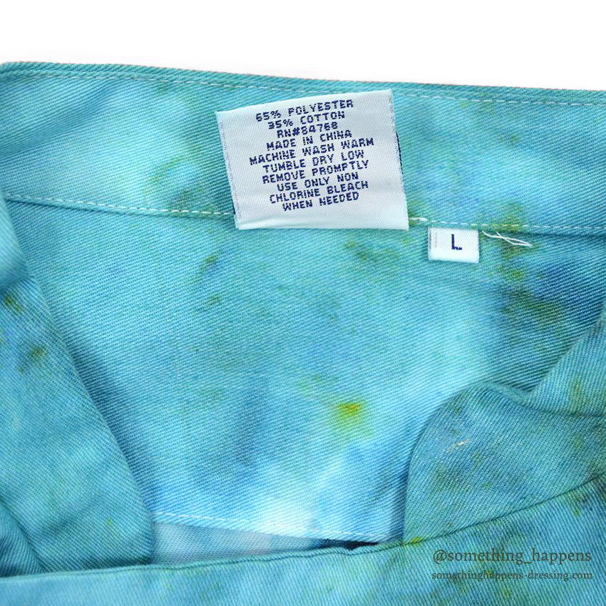 RED THE UNIFORM TAILOR TIE DYE CHEF JACKET...L
