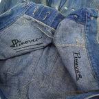 1940's U.S.NAVY WW2 DENIM TROUSERS PAINT SPLATTER/FADED ... W30/L30