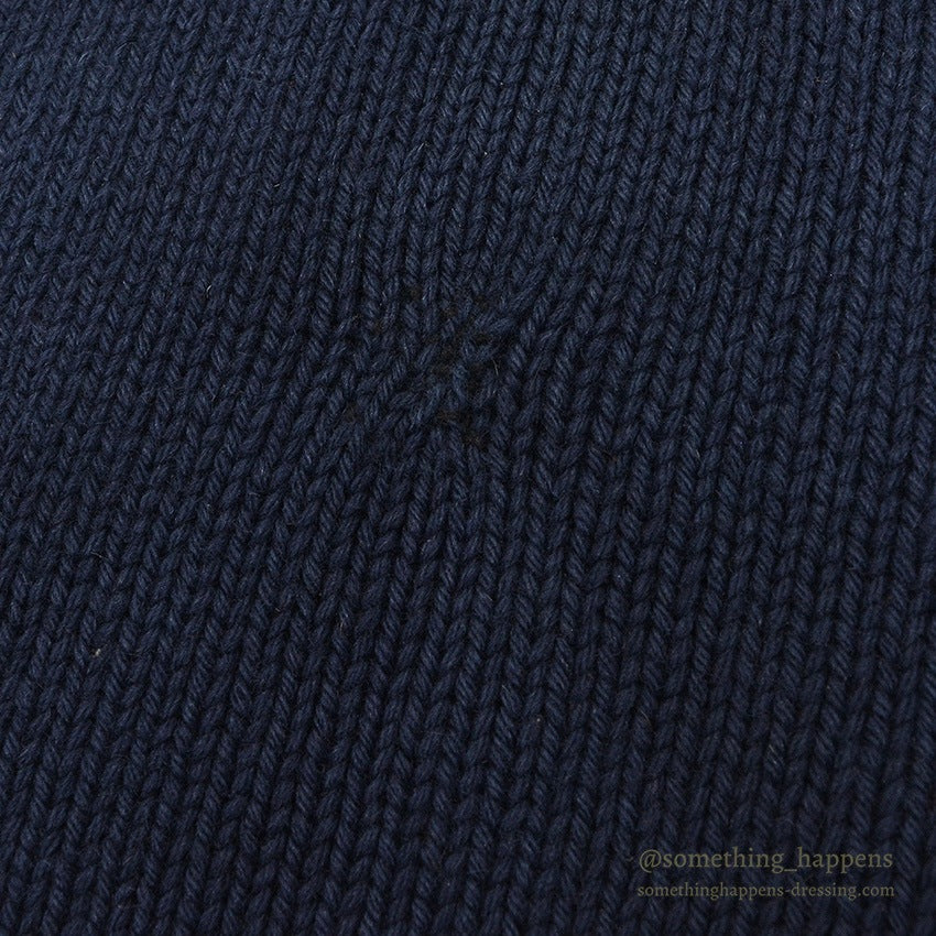 1930's~ OLD DARK NAVY KNIT WOOL SWEATER / FADED...