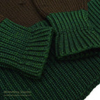 1930's Oakes Bros TWO-TONE SHAWL COLLAR SWEATER...