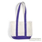 1970's LLBEAN BOAT AND TOTE PURPLE WITH ZIPPER POCKET / RARE... SMALL