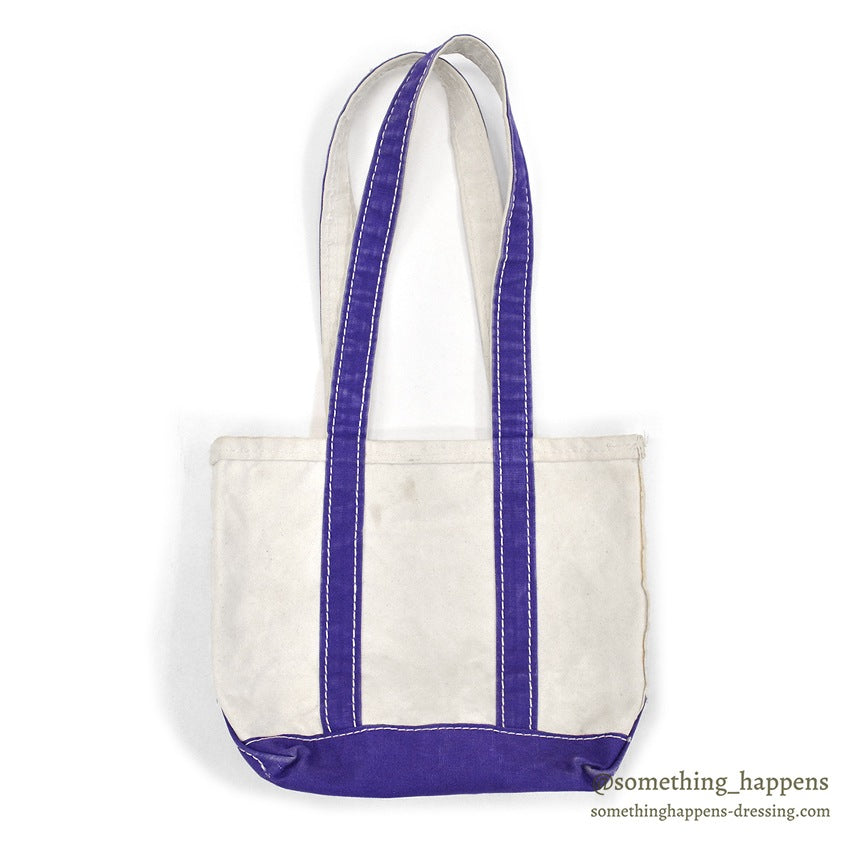 1970's LLBEAN BOAT AND TOTE PURPLE WITH ZIPPER POCKET / RARE... SMALL