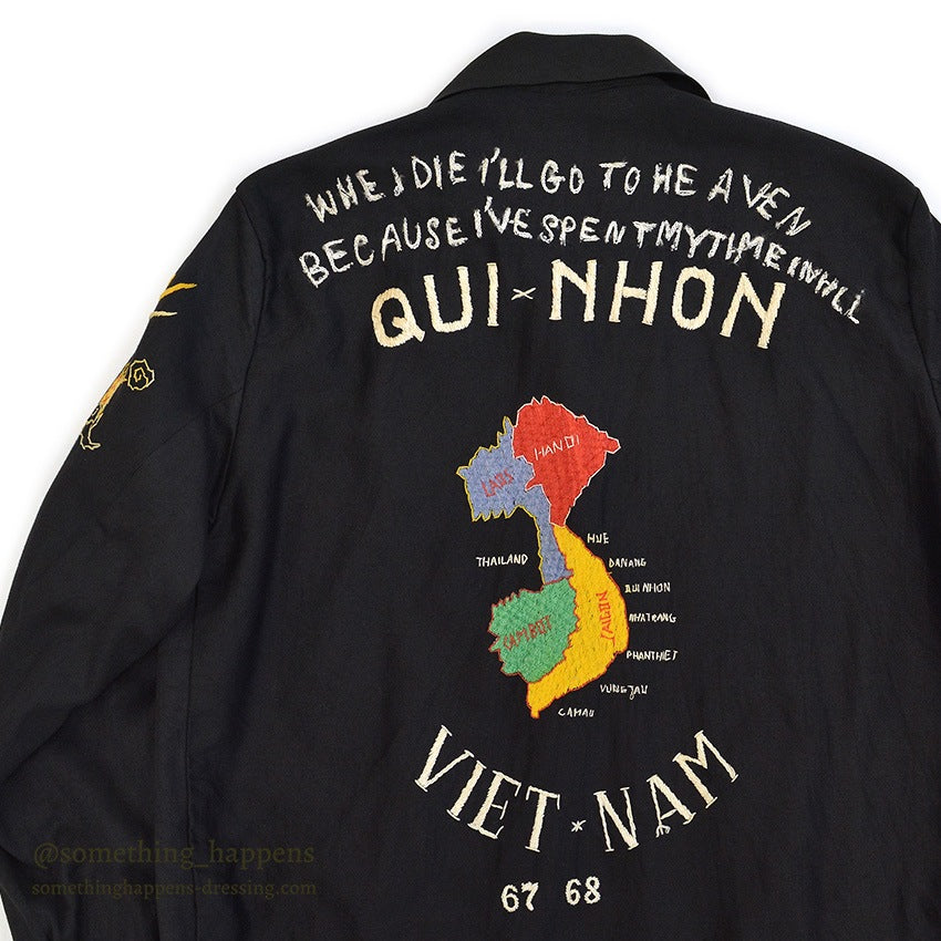 1960s VIETNAM SOUVENIR JACKET (Vietnamese style jacket) 67-68...