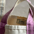 1980's LLBEAN BOAT AND TOTE / PINK... LARGE