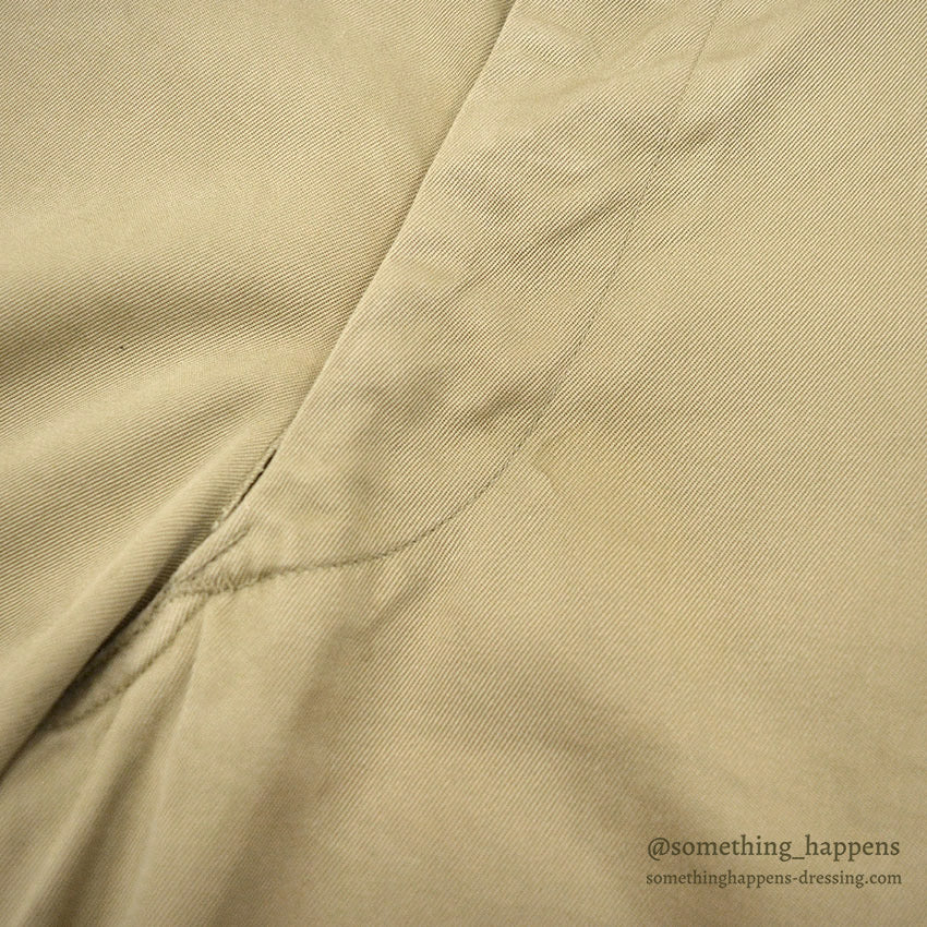 1950's U.S.ARMY TROUSERS, COTTON, KHAKI 1945 ... W34/L29