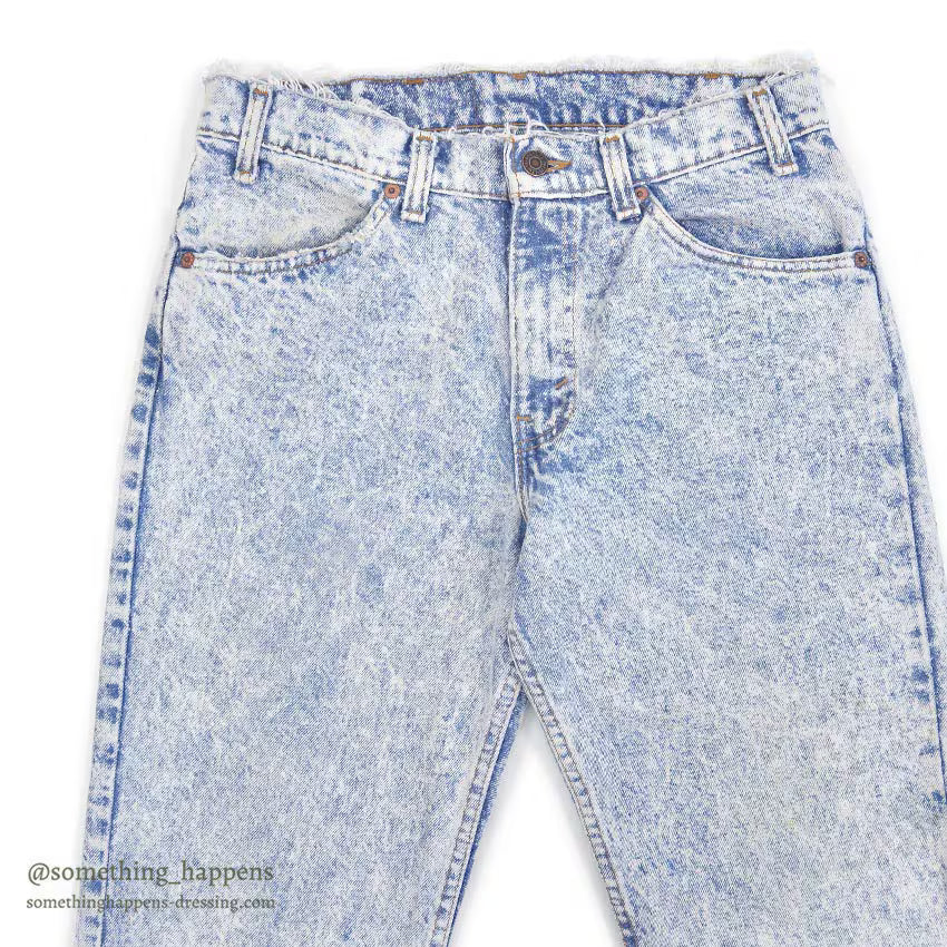 1990's Levi's 506 ACID WASHED DENIM PANTS ... W32/L30