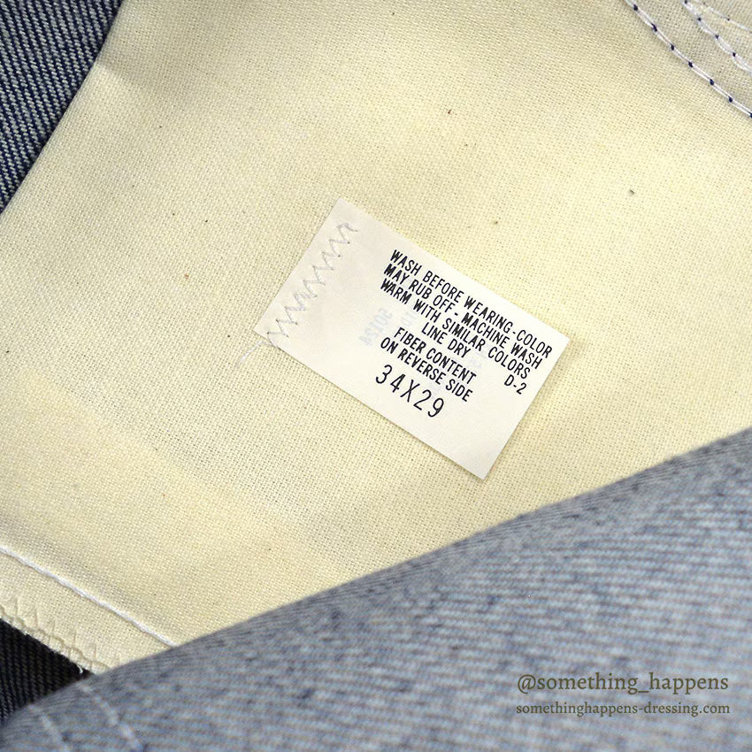 1970's~ DEADSTOCK ROEBUCKS DENIM PANTS ... W34/L29