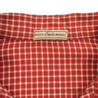 1950's LANELLA WEEKENDER RED/WHITE PLAID SHIRT ... ML