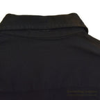 ~1960's BLACK RAYON GABARDINE SHIRT...L