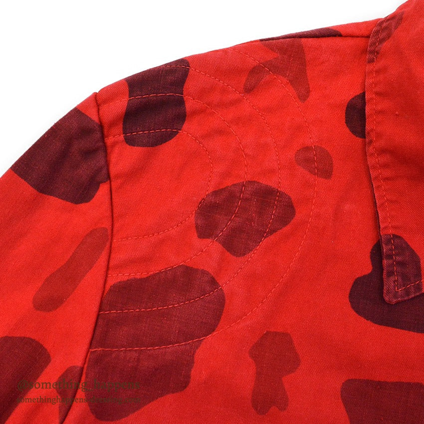1960's~ VIST-O-FLAGE RED DUCK HUNTER CAMO JACKET...