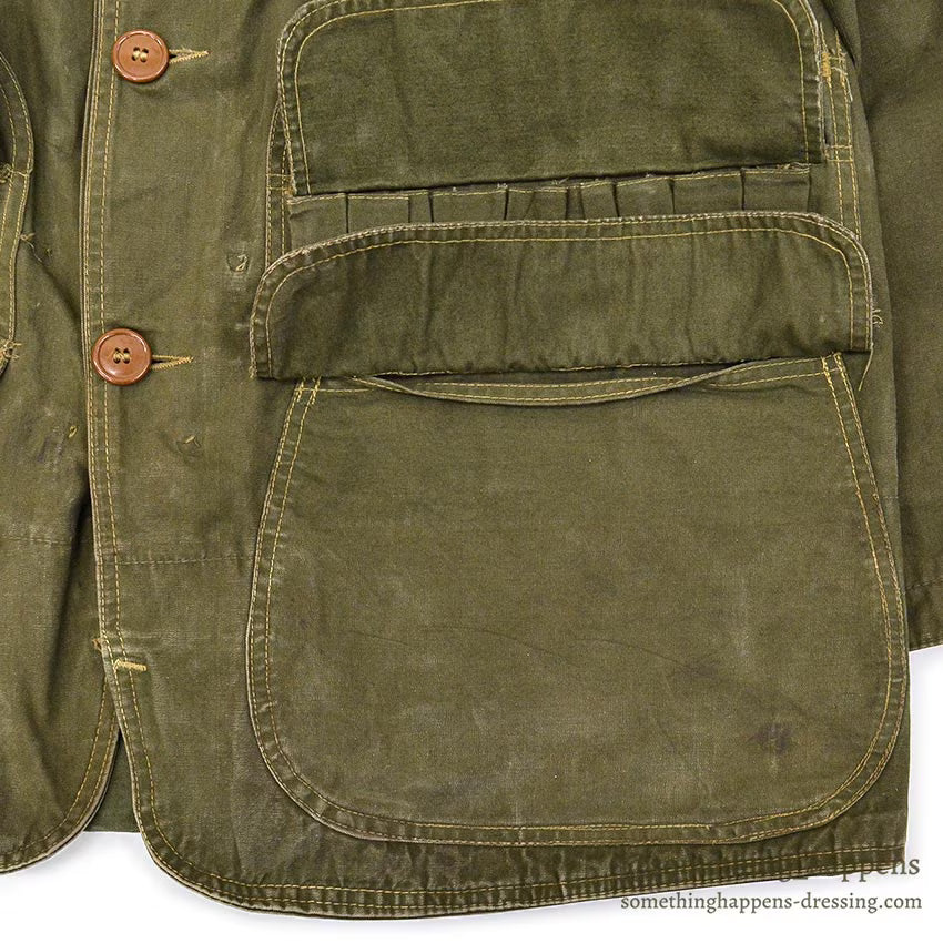 1940's FIELD MASTER HUNTING COAT / OLIVE... 44