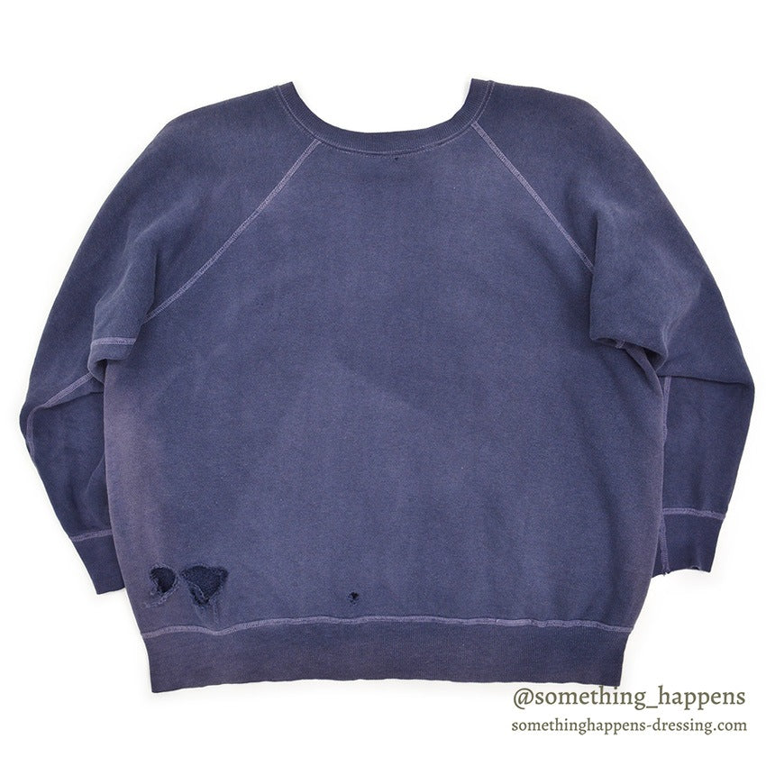 1960's CHAMPION NAVY FADED SWEAT SHIRT ... Fits XL