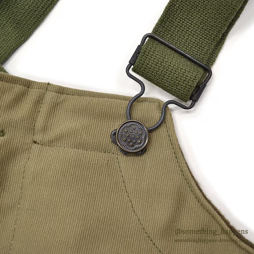 ~1950's DEADSTOCK USNAVY N-1 DECK BIB OVERALL ... SMALL