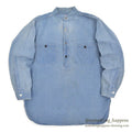 1930's HERCULES PULLOVER CHAMBRAY SHIRT / MISSING CHIN STRAP...