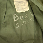 1970's M-65 USN MIUW-604 HAND PAINTED CAMO FIELD JACKET WITH LINER... MR