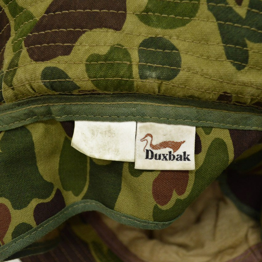 70's Duxbak Duck Hunter Camo Hunting Hat... 71/2