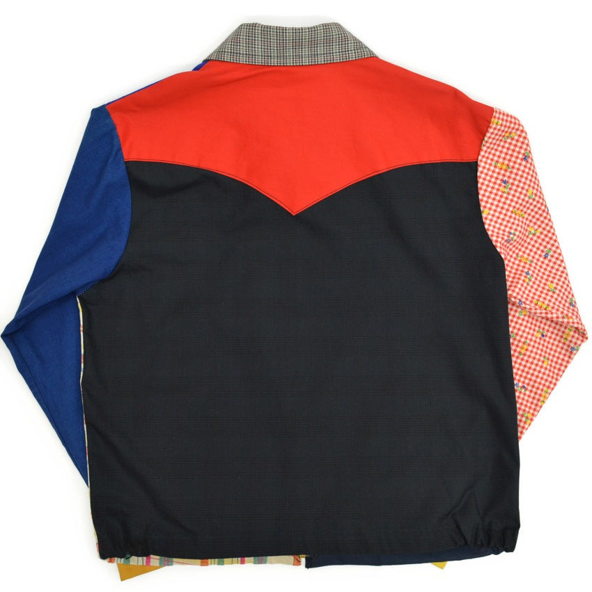 60's~ Crazy Pattern Zip up Jacket...
