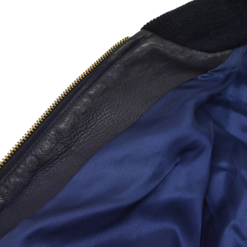 50's 'Monarch' Blue Nubuck Leather Jacket...
