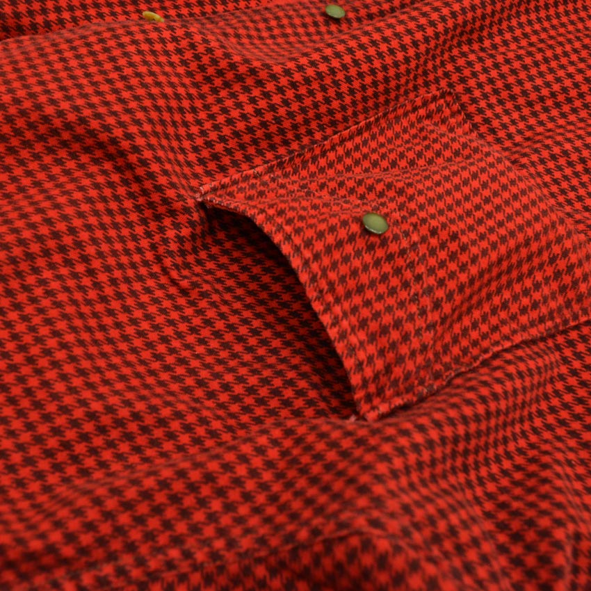 ~50's Unknown 'Houndstooth' Print Flannel Super Big...