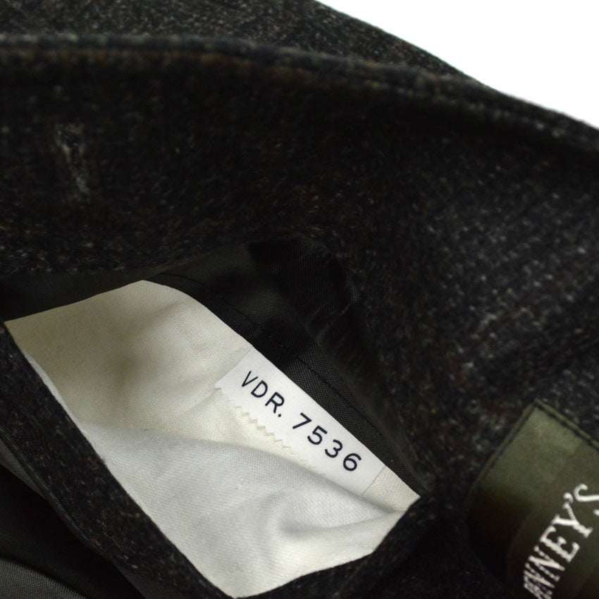 50's Deadstock PENNEYS Black Plaid Wool Coat...