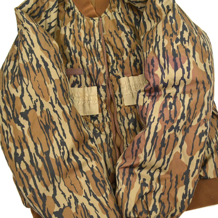 80s Columbia Bottomland Camo Nylon Reversible Jacket... M
