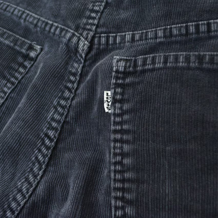 80's Levi's 519 Corduroy Black... W35×L31