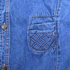 70's NATIONAL Denim Shirt, 70s Culture, Hippie... L