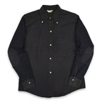 60's Authentic Ivy BLACK TWO TONE B/D SHIRT...M