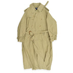 〜90's Ralph Lauren 馬タグ Cotton Trench Coat Khaki ... M