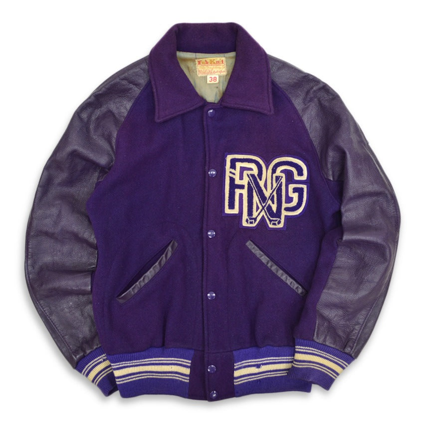60's Fab Knit HOLT'S Sporting Goods Varsity Jacket ... 38
