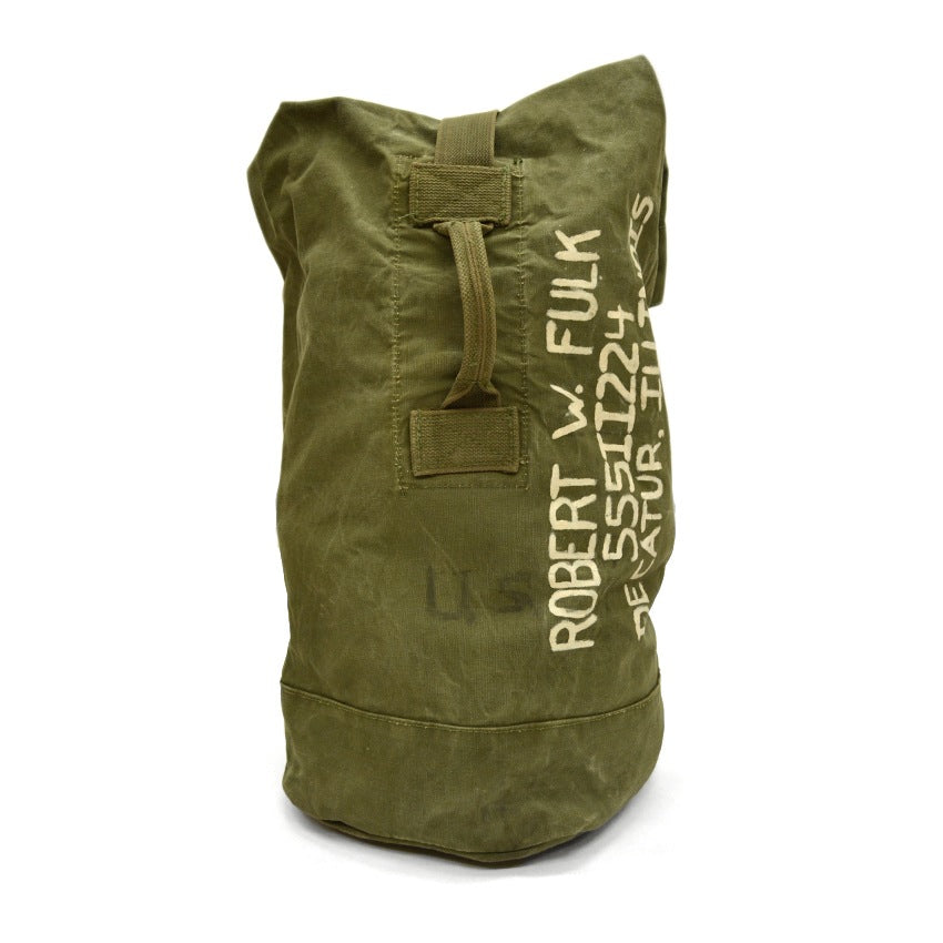 ~50's USARMY HANDPAINT DUFFLE BAG...