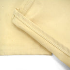 1970s Deadstock Lee Off-White Overalls, Double Knee, with Apron, Lot.C44SB ... W40 L30