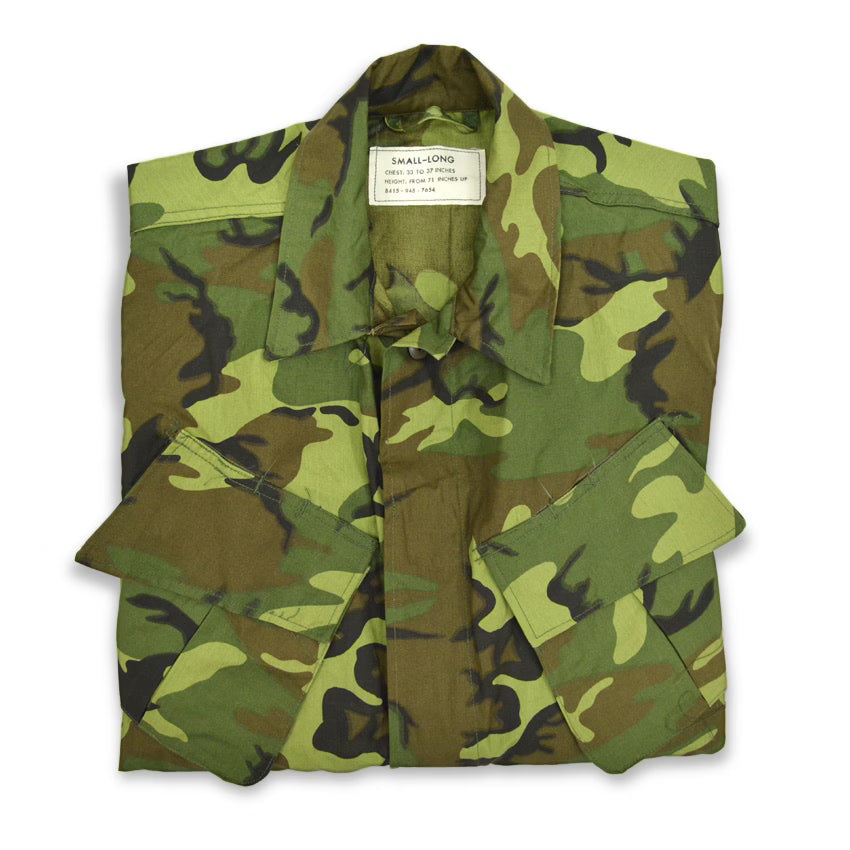 1960's Deadstock USARMY ERDL NON RIP JUNGLE FATIGUE JACKET... SL