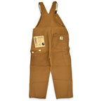1970's DEADSTOCK CARHARTT BROWN DUCK DOUBLE KNEE OVERALL... W36 L28