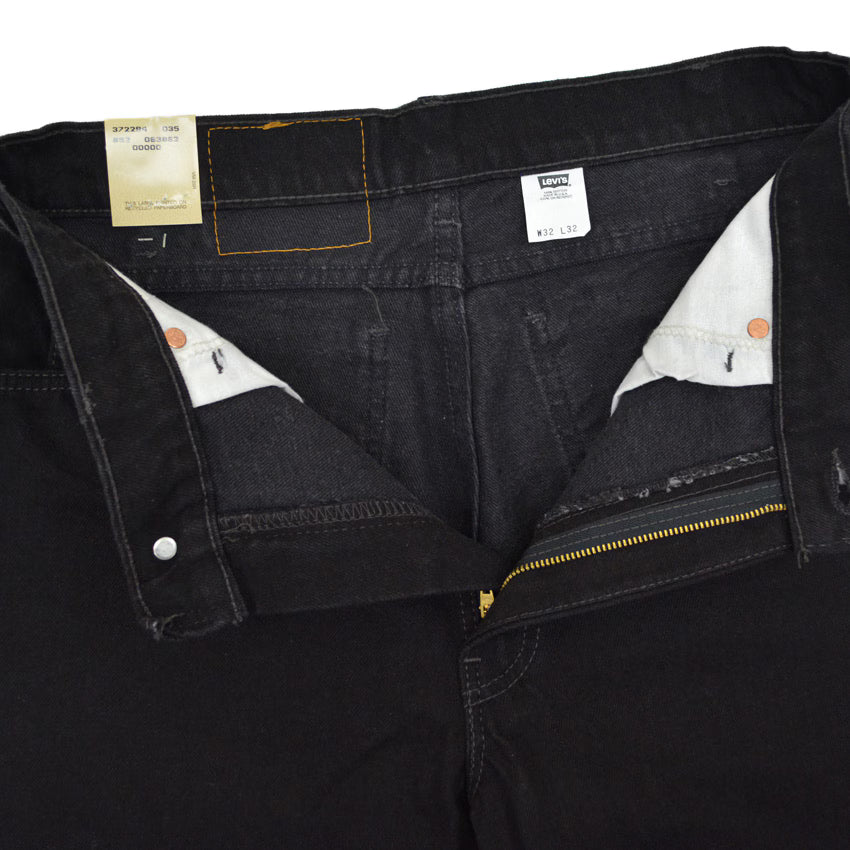 1990's Deadstock Levi's 518 Black Denim Pants... W32 L32