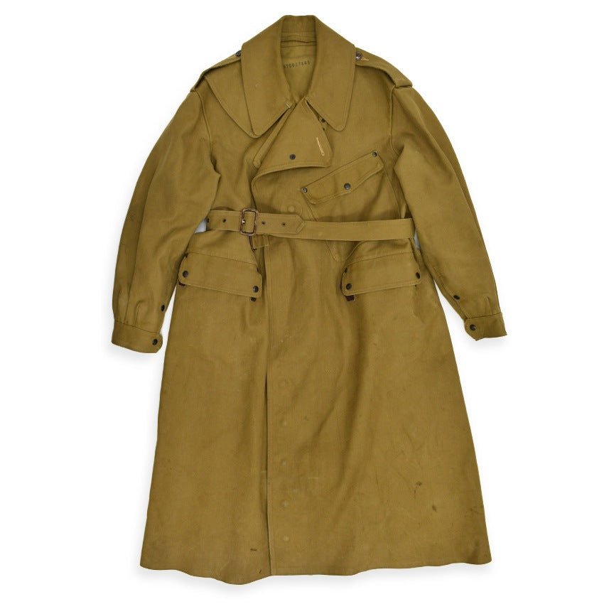 1940's WW2 BRITISH ARMY MOTOR CYCLE COAT...