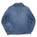 1940's USNAVY WW2 SHAWL COLLAR DENIM JACKET... As is
