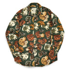 1980's BANANA REPUBLIC SAFARI & TRAVEL DOG ​​PRINT SHIRT...S