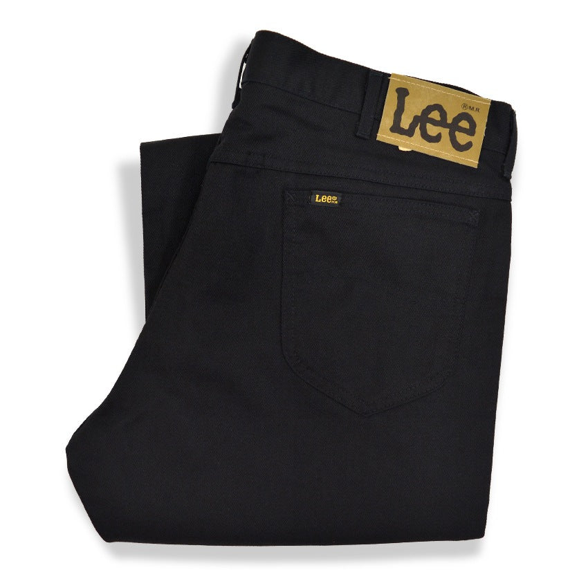 1980's Lee 200 BLACK TWILL PANTS MINT... W38 L34