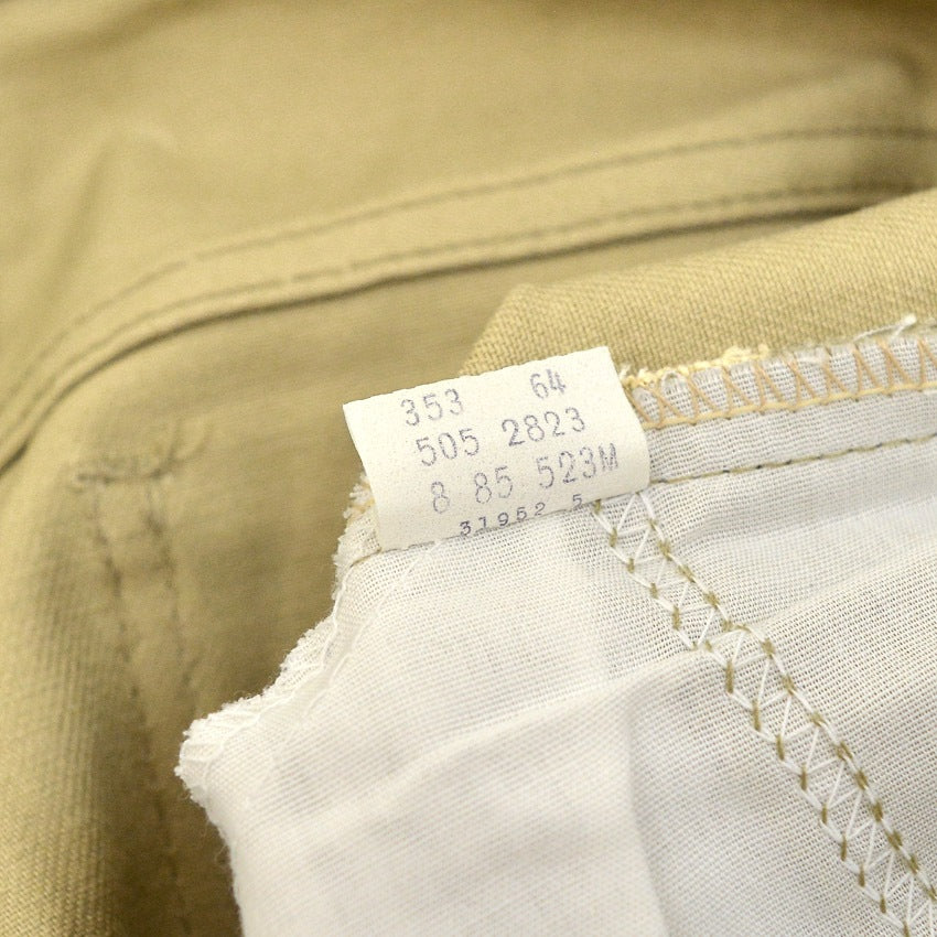1980's Deadstock Levi's 505 KAHKI TWILL PANTS... W31 L34