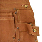 1950's DEADSTOCK CARHARTT BROWN DUCK DOUBLE KNEE OVERALL... W42 L32