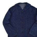 1940's U.S.NAVY WW2 SHAWL COLLAR DENIM JACKET BACK PAINT DARK ...