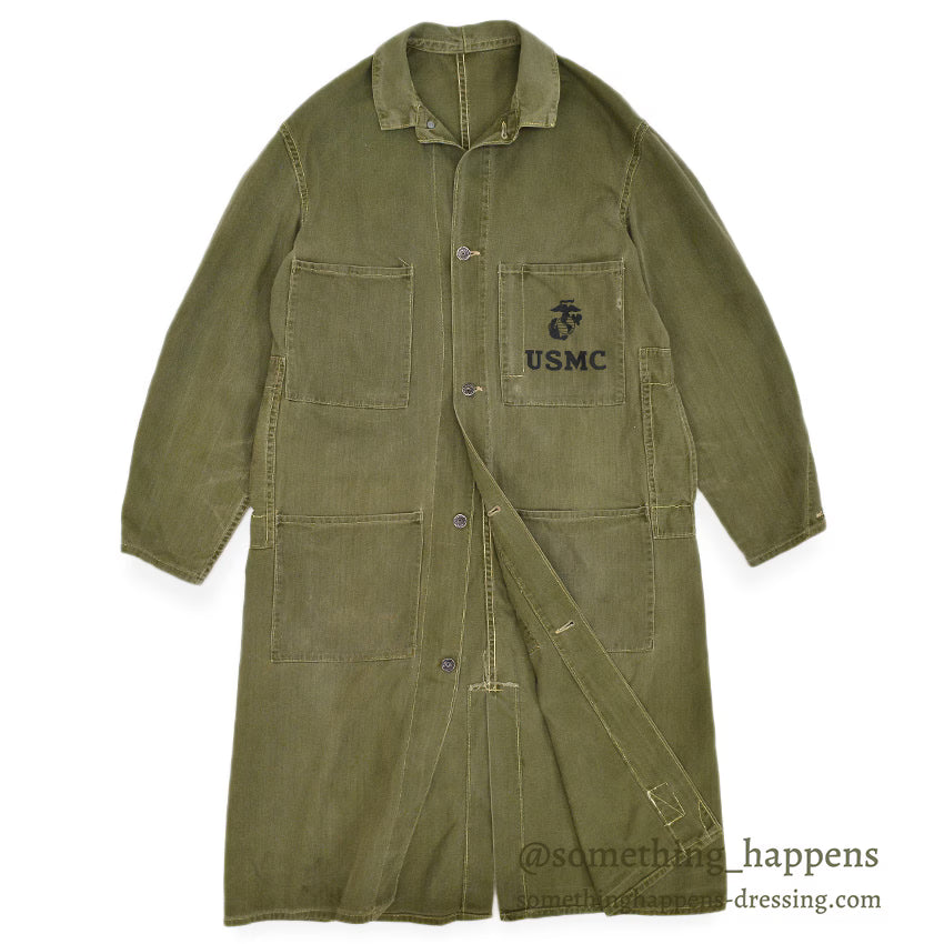 1940's U.S.M.C. HBT MECHANICS COAT ... Fits like 36