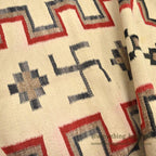 c.1930's NAVAJO RUG 卍 WHIRLING LOG SWASTIKA... 148cm×106cm